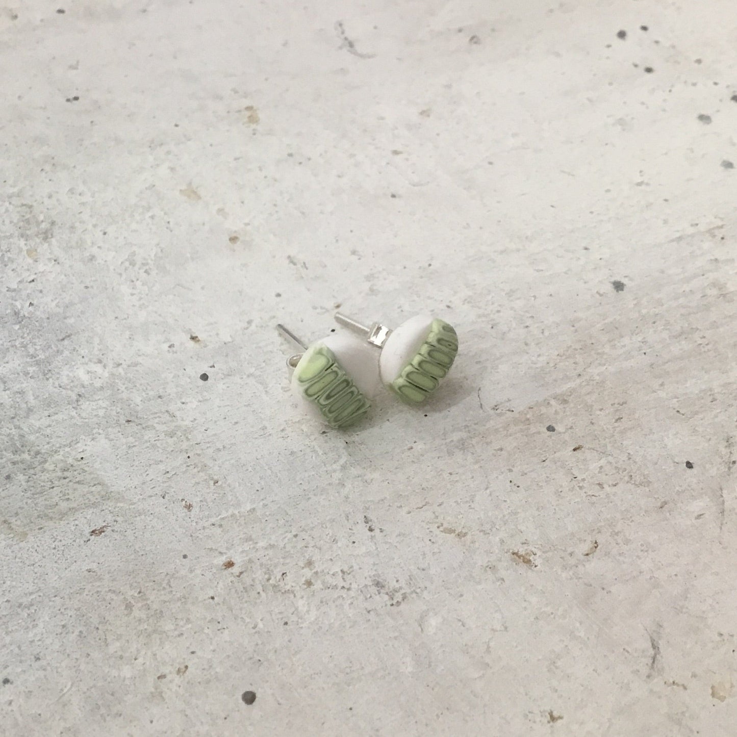 “Laurisilva ” 925 STERLING SILVER 8mm EARRING STUDS - handmade - by Stephanie Fraselle - Artisan Jewellery Design