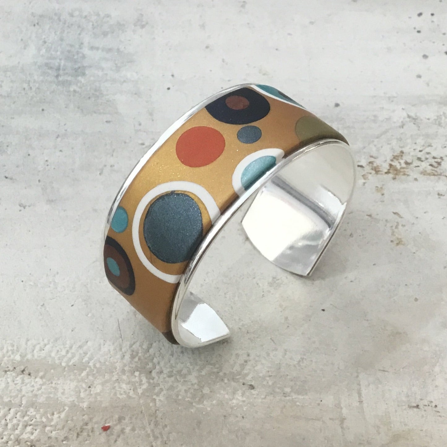 Moroccan Spice “Universe” Bracelet cuff by Stephanie Fraselle - Artisan Jewellery Design