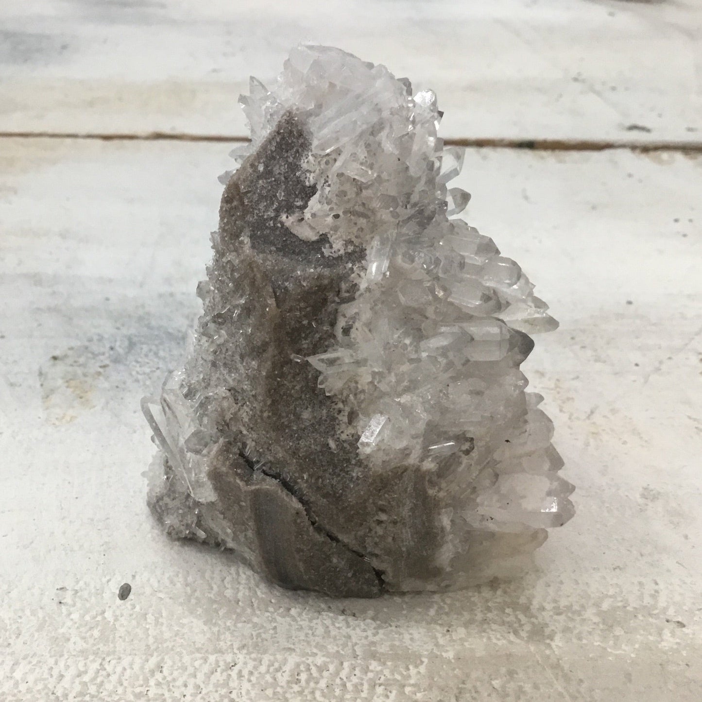 Clear Quartz Natural mineral stone. Hand carved Eagle.