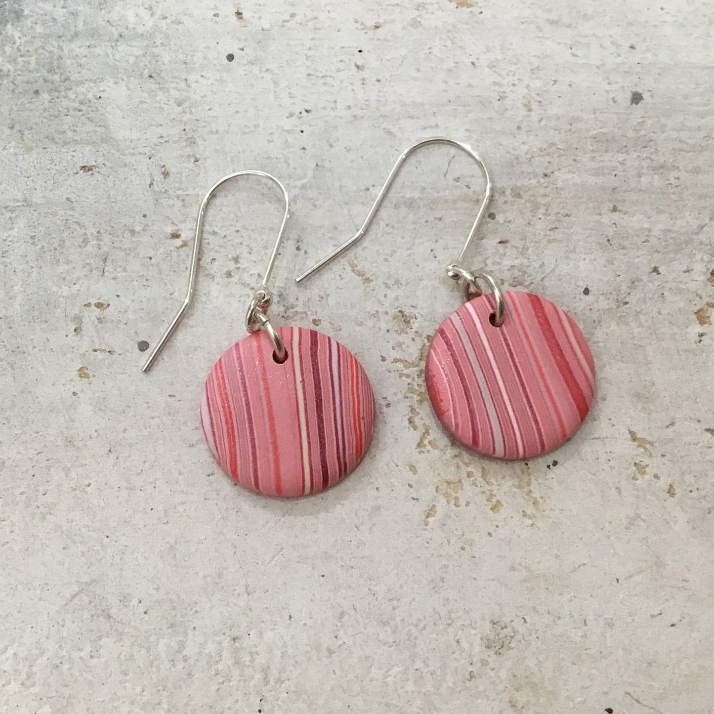 “Blush Pink & Coral” 925 STERLING SILVER - handmade Earring drops - by Stephanie Fraselle - Artisan Jewellery Design