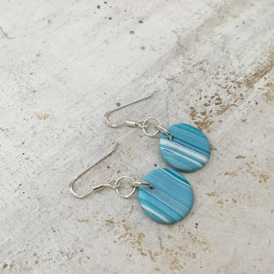 “Tranquil Waters” 925 STERLING SILVER - handmade Earring drops - by Stephanie Fraselle - Artisan Jewellery Design