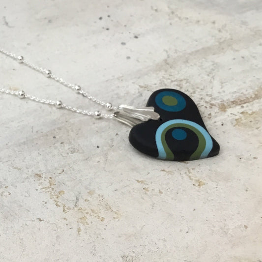 Carolina “Universe ” -handmade mini heart by Stephanie Fraselle - Artisan Jewellery Design