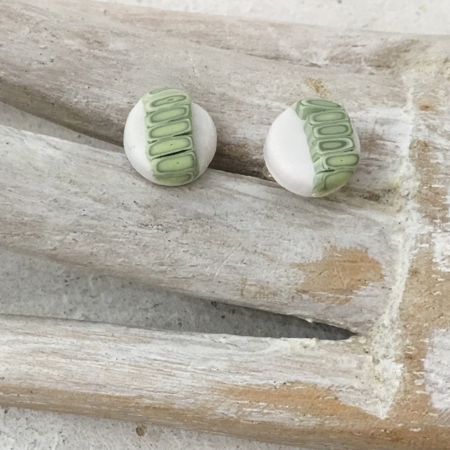 “Laurisilva ” 925 STERLING SILVER 8mm EARRING STUDS - handmade - by Stephanie Fraselle - Artisan Jewellery Design
