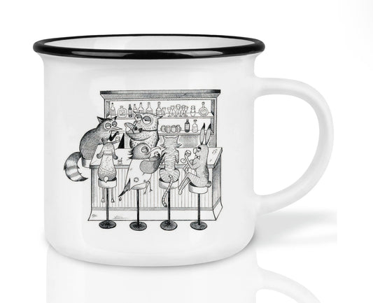 Hochwertige Keramiktasse - Animal Bar