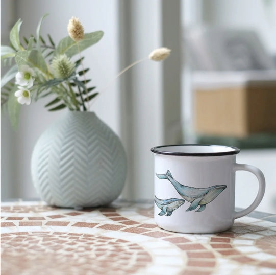 Hochwertige Keramiktasse - Weihnachts-Waschbär-Magier