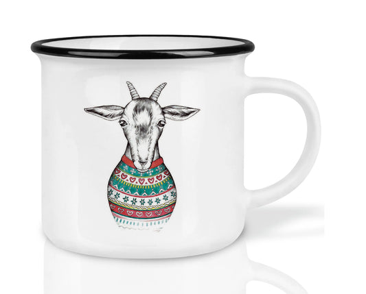 Hochwertige Keramiktasse - Die Ziege