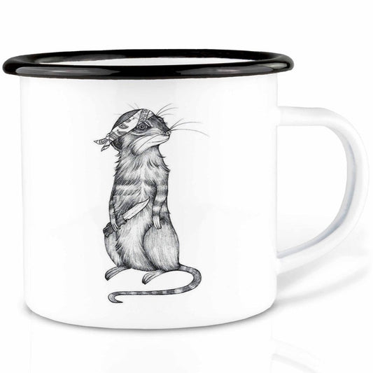 Emailletasse - Tony the Knife - Mere cat