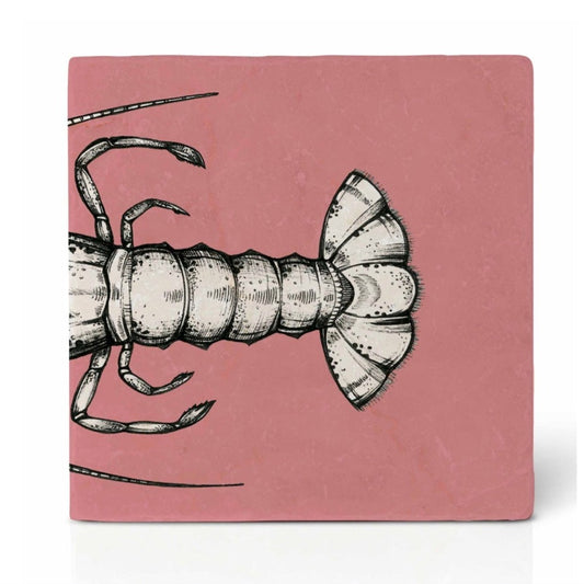Natural stone art tile  “Lobster 2”