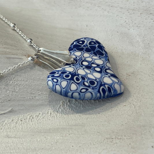 Marégraphie -sculpted Mini heart by Stephanie Fraselle - Artisan Jewellery Design