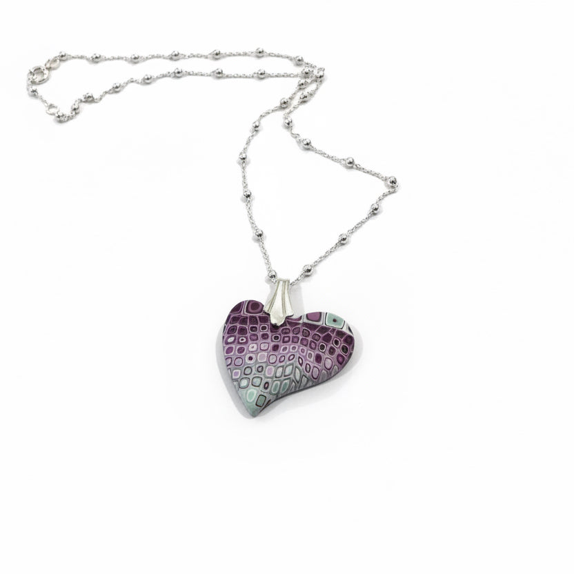 Mini Heart | Sanctuary | Sterling Silver | Mosaic