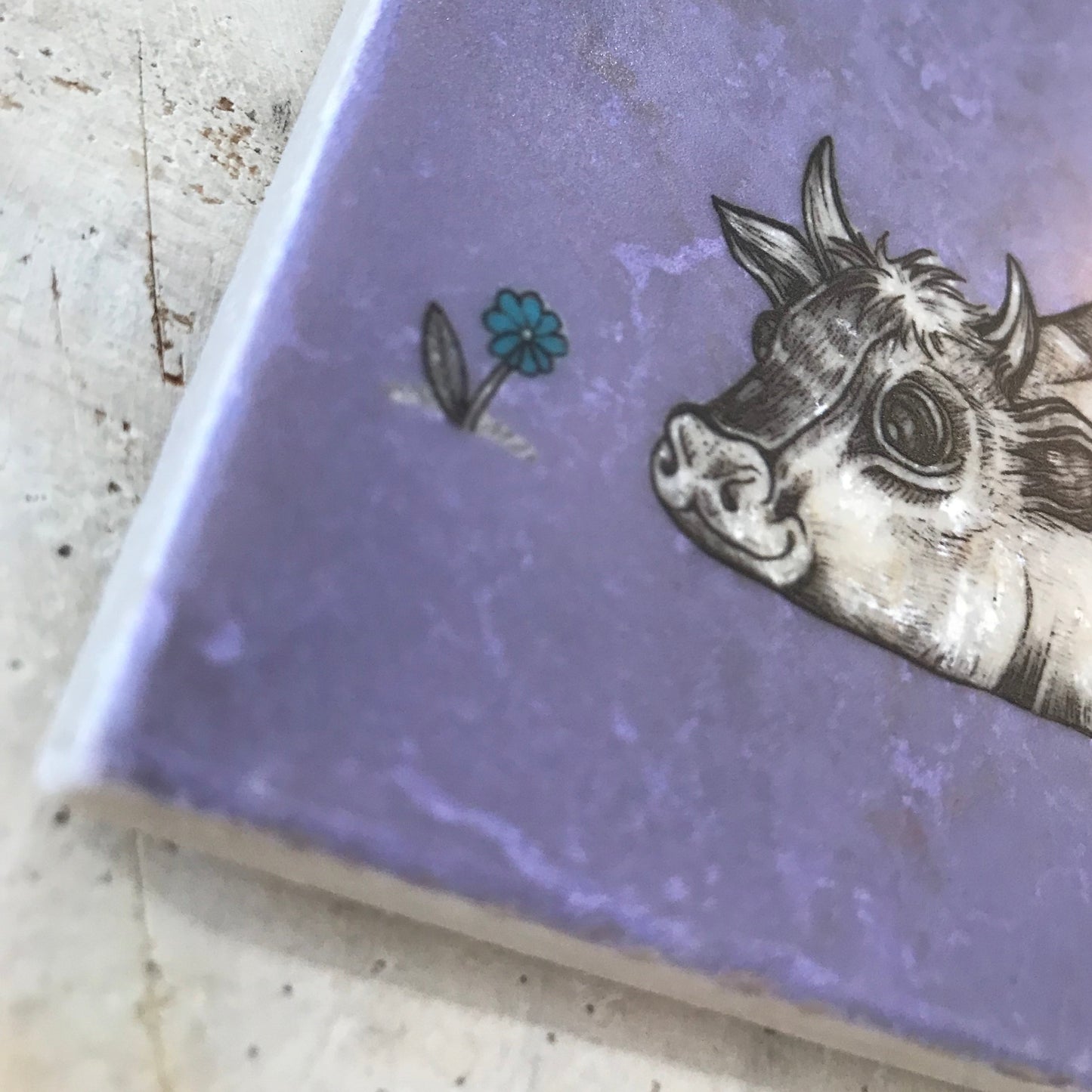 Naturstein-Kunstfliesen, 3er-Set „Esel Burro/Rita/Wilfred das Schaf“
