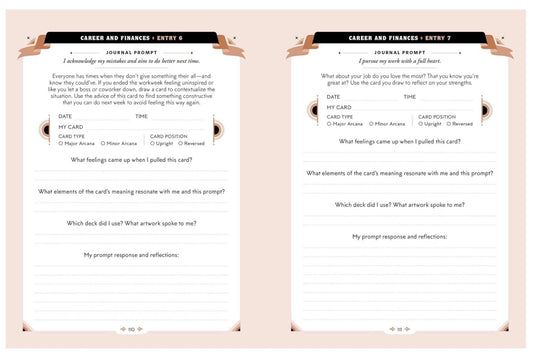 The One Card Tarot Journal 150 Prompts for Single Card Tarot Wisdom By Maria Sofia Marmanides