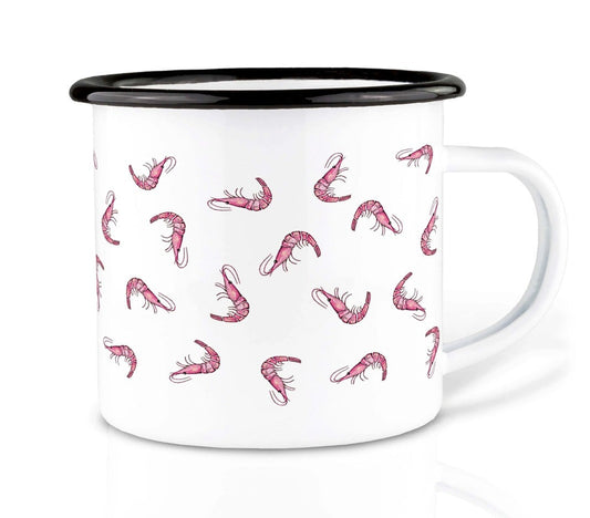 Enamel cup - Prawn cocktail
