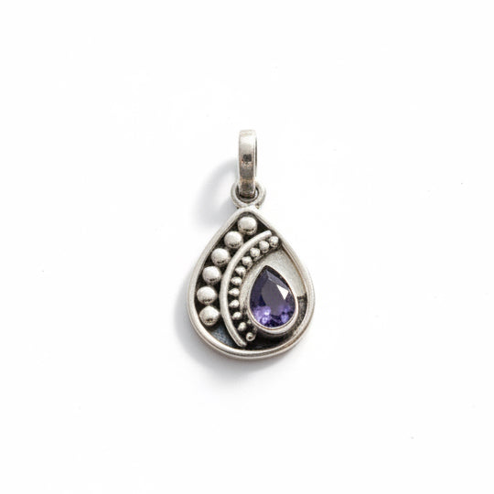Alexandrite |  925 Solid Sterling Silver Pendant 3cm