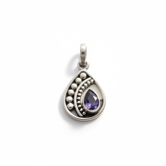 Alexandrite |  925 Solid Sterling Silver Pendant 3cm