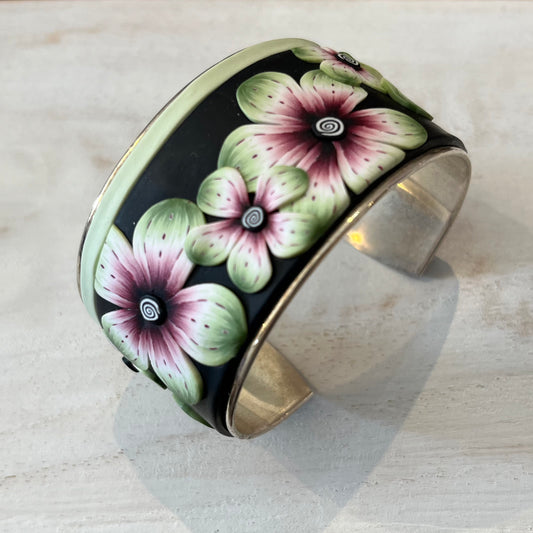 “ Enchanted Garden ”   Bracelet cuff by Stephanie Fraselle - Artisan Jewellery Design