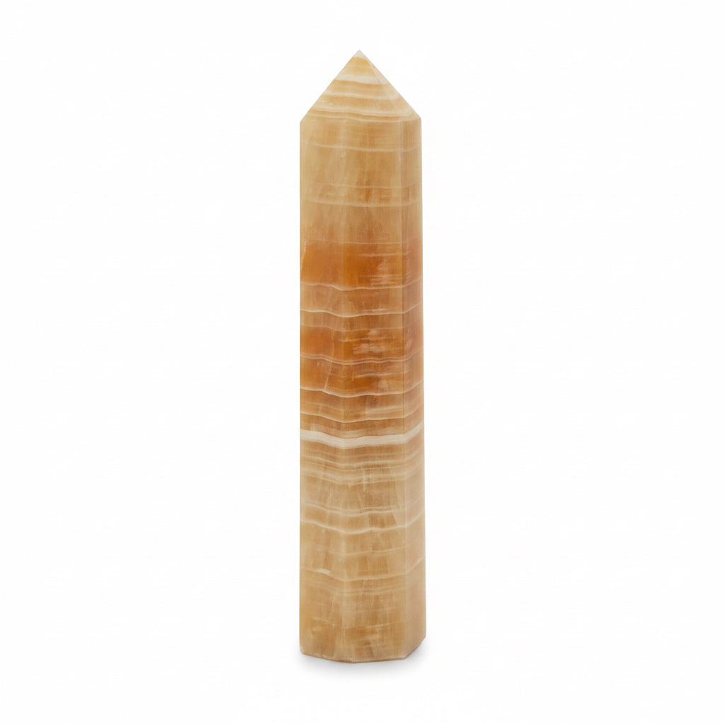 Orange Calcite Obelisk