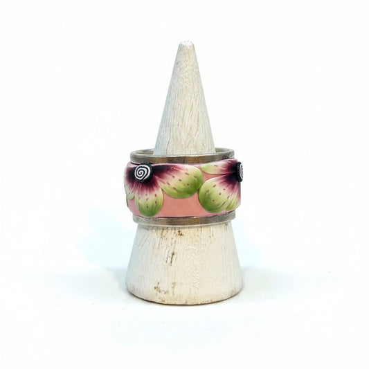 Enchanted Garden | Adjustable ring | Pink