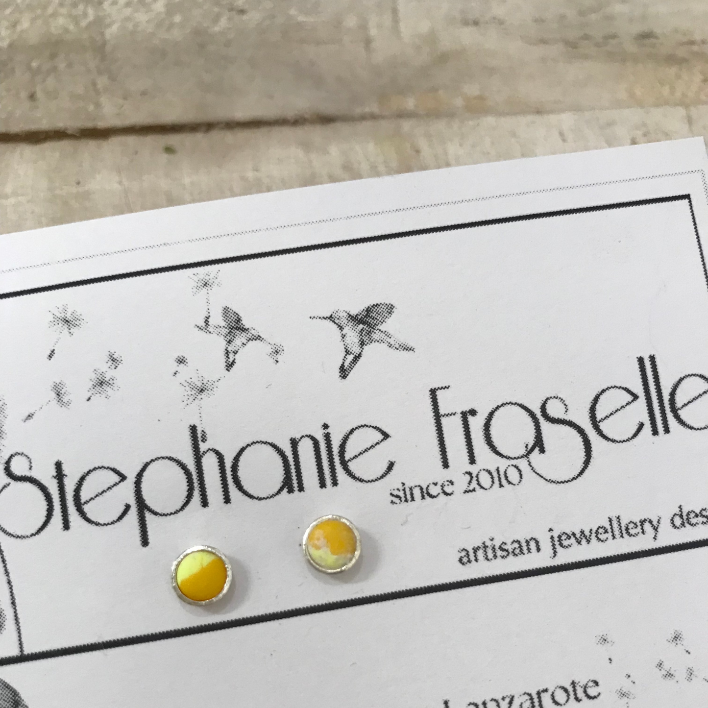 “Blooming marvellous” 925 STERLING SILVER 4mm EARRING STUDS - handmade  - by Stephanie Fraselle - Artisan Jewellery Design
