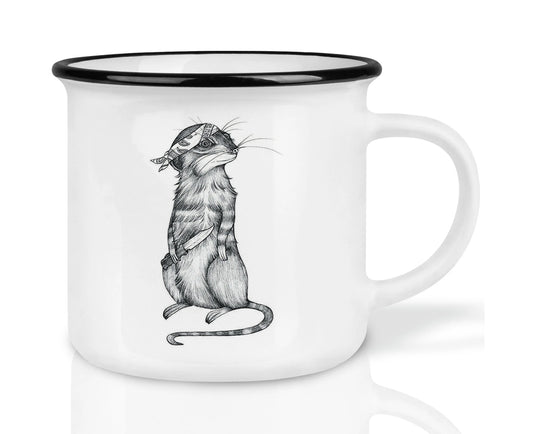 Hochwertige Keramiktasse - Tony The Knife - Mere Cat