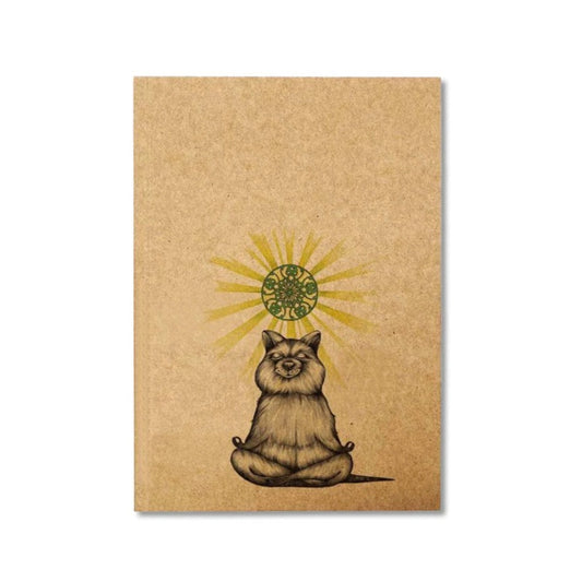Notebook - Yoga Bear    - RECYCLED PAPER