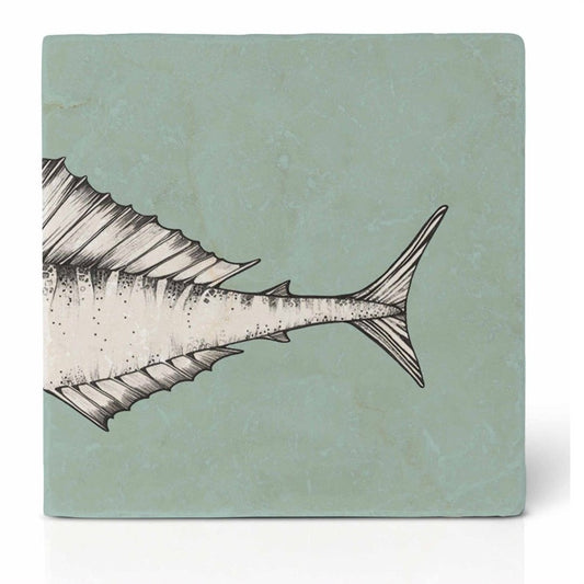 Natural stone art tile  “Swordfish 2”