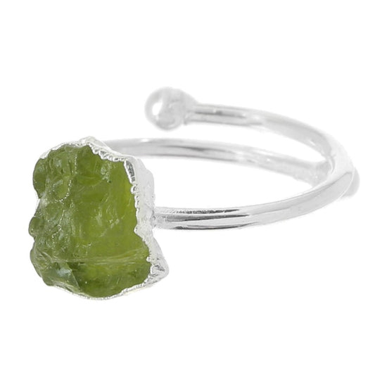P E R I D O T  gemstone silver ring.