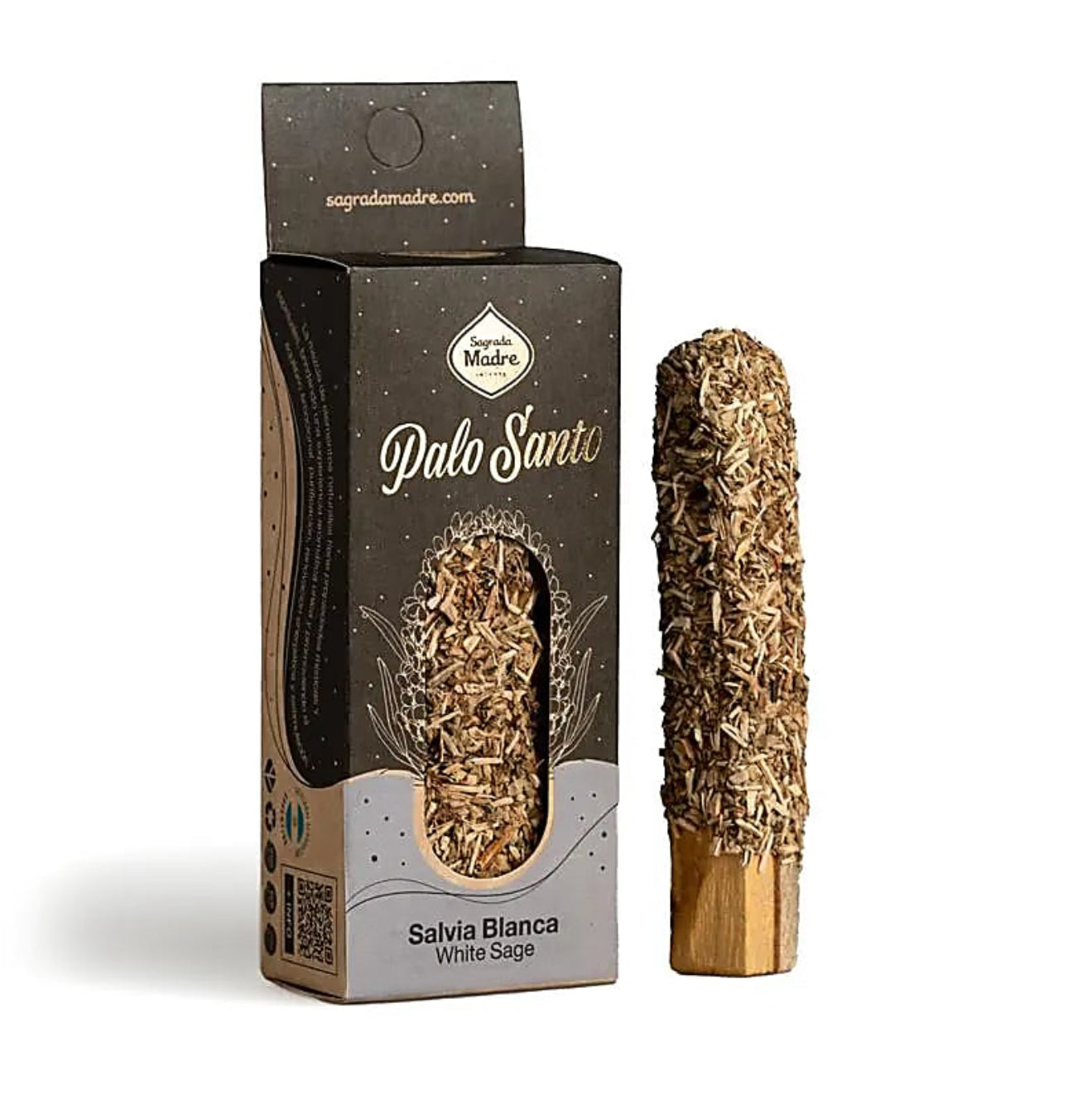 Sagrada Madre Palo Santo Stick – Double Sagrada Madre Palo Santo Stick – Wrapped with White Sage & Herbs
