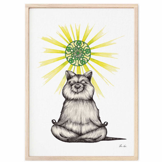 Premium Art Print  - Yoga Bear