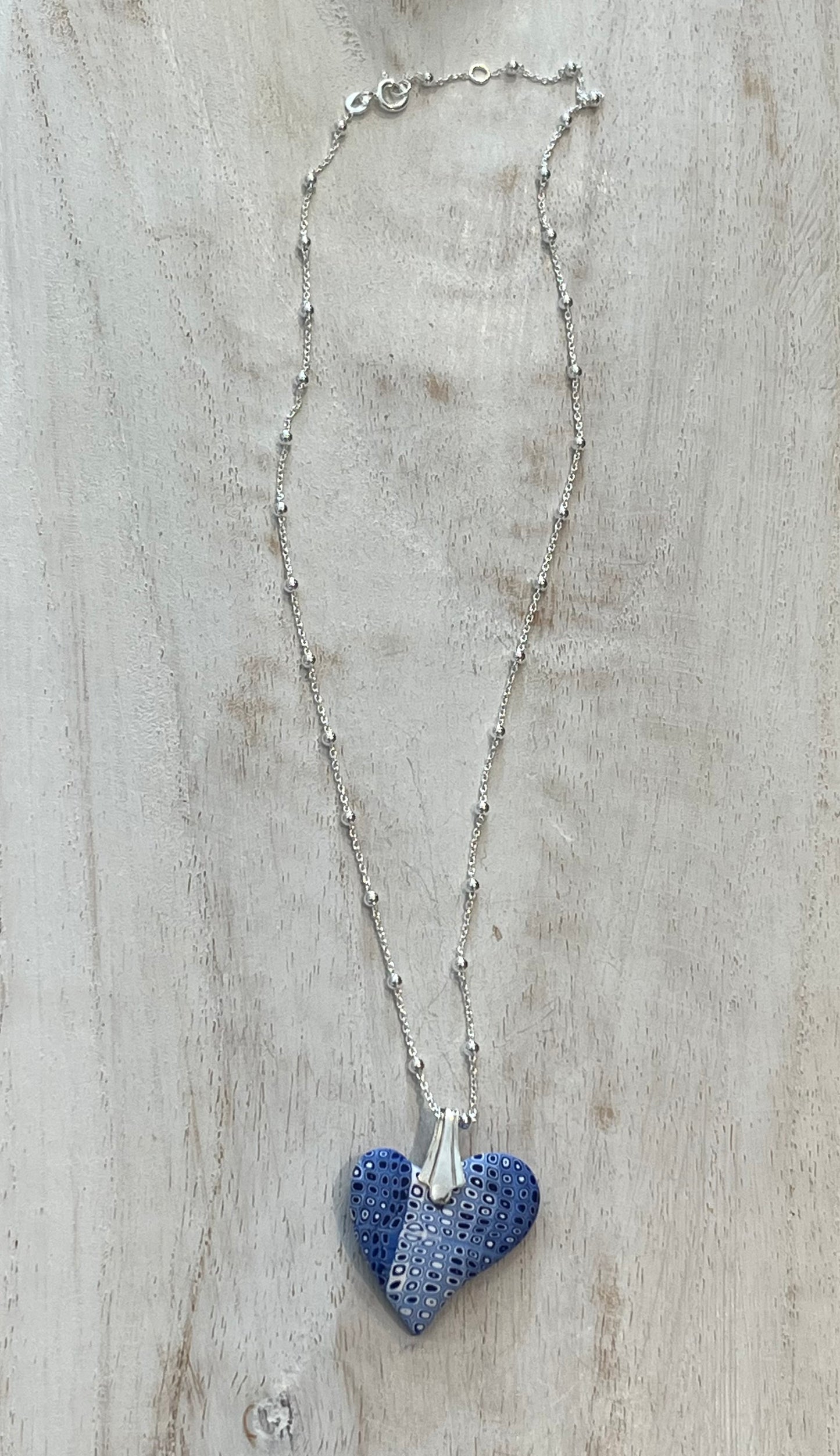 Marégraphie -hand sculpted Mini heart by Stephanie Fraselle - Artisan Jewellery Design