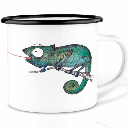 Enamel cup - Chameleon