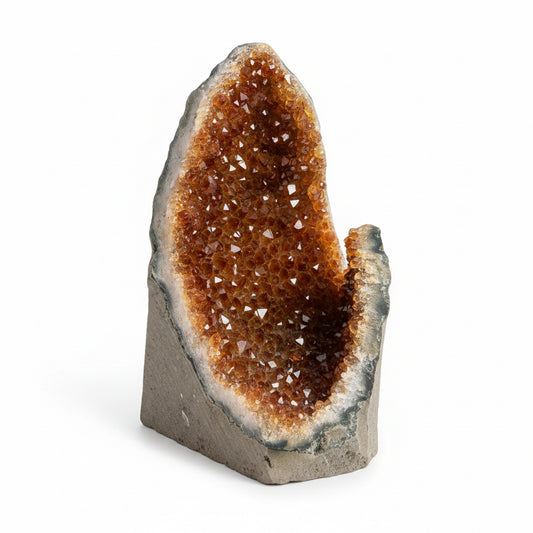 555G Natural Citrine Cathedral Geode