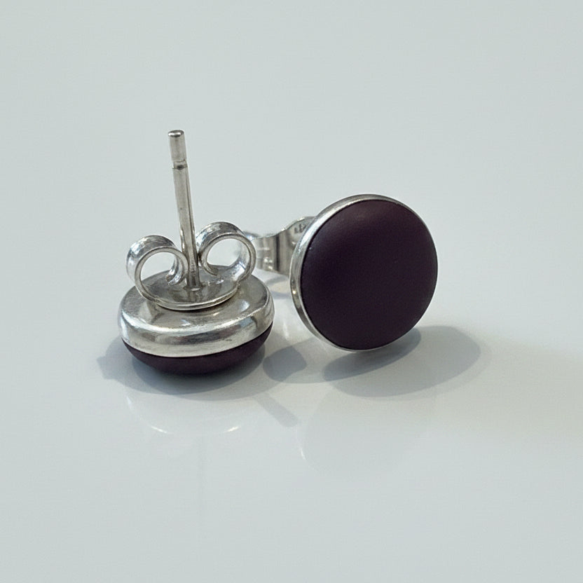 Sanctuary | Stud Earrings 8mm | Plum