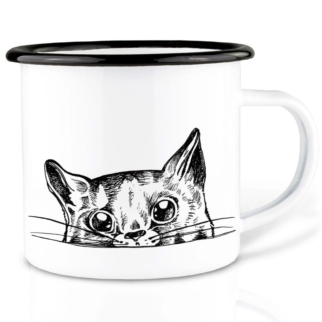 Enamel cup - Imma the cat