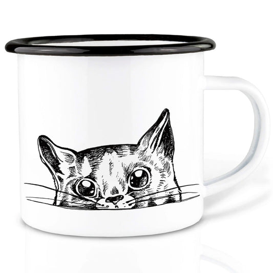 Enamel cup - Imma the cat