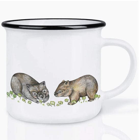 Hochwertige Keramiktasse - Weihnachts-Waschbär-Magier