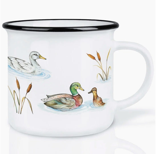 Taza de cerámica de alta calidad - Mapache mago navideño