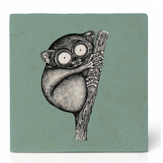Natural stone art tile  “Tarsier”