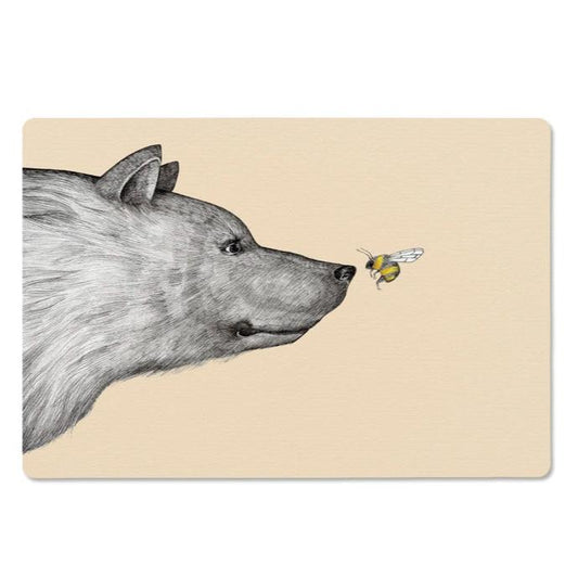 Wooden Breakfast Board-The Bear and the Bee