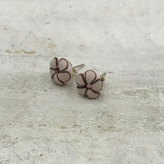 925 STERLING SILVER  Swarovski Flower EARRING STUDS - handmade - Swarovski crystals - by Stephanie Fraselle - Artisan Jewellery Design