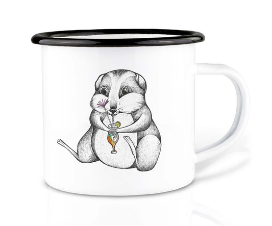 Enamel cup - Hamster cocktail