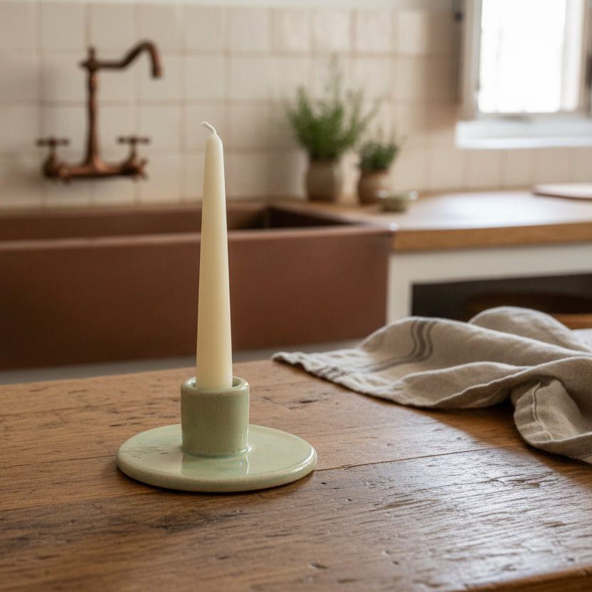 Handmade Ceramic Artisan Candle Holder