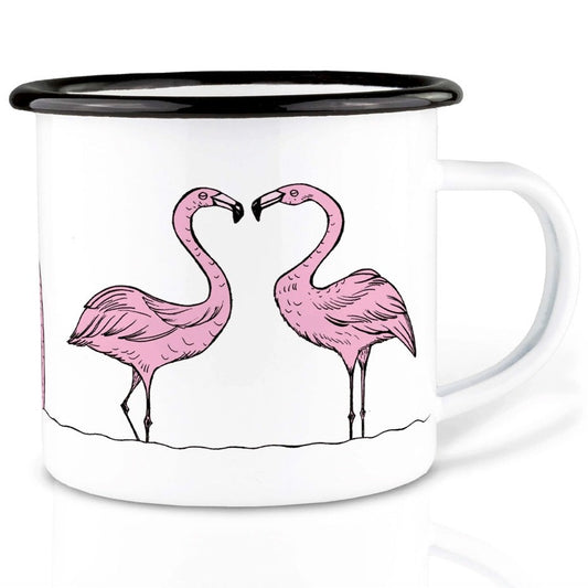 Enamel cup - FLAMINGO PARADE
