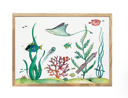 Premium Art Print  - Underwater World