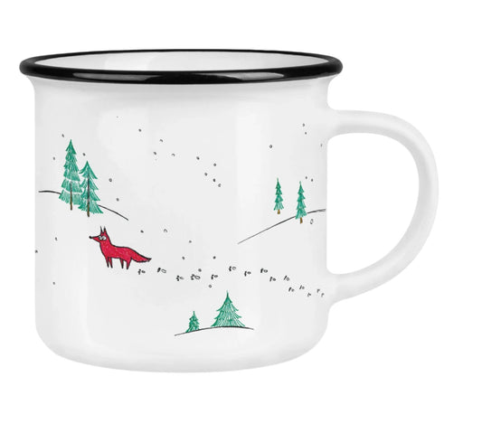 Hochwertige Keramiktasse - Winterszene