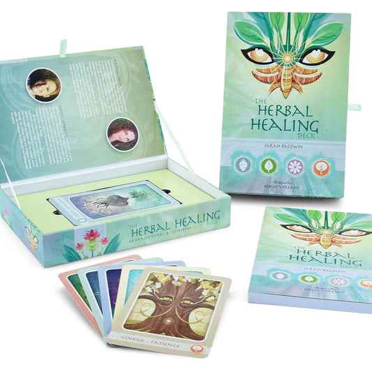 The Herbal Healing Deck Cards – Box set by By Sarah Baldwin and Illustrated by Ashley Verkamp