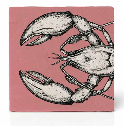 Natural stone art tile  “Lobster 1”