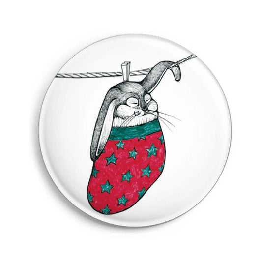 Magnet Rabbit Christmas sock