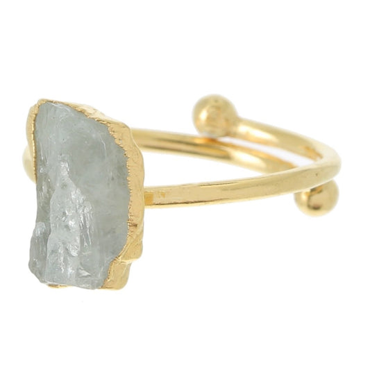 M O O N S T O N E  gemstone gold  ring.