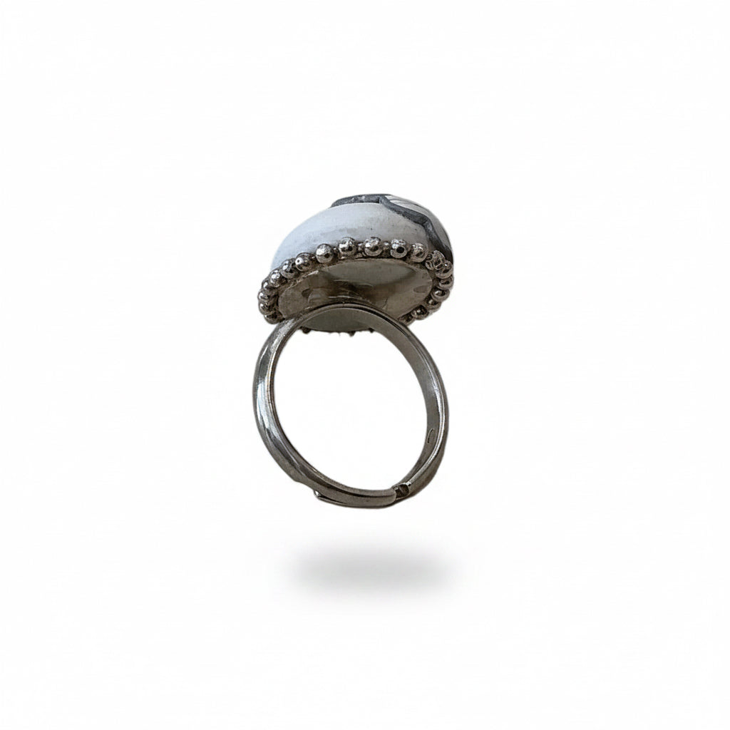 White Bloom | Sterling Silver 925 | adjustable ring